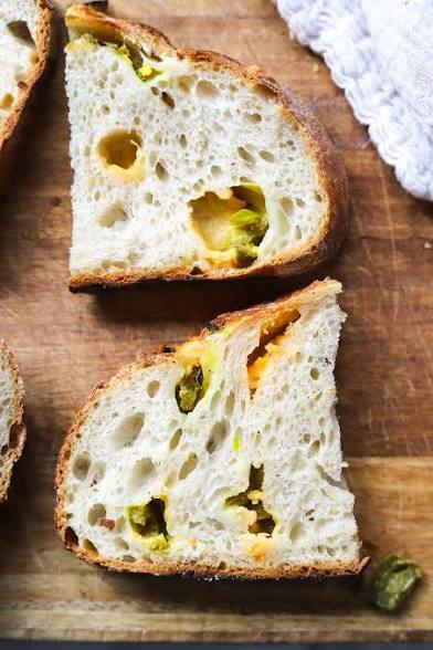 Jalapeño + cheddar sourdough loaf