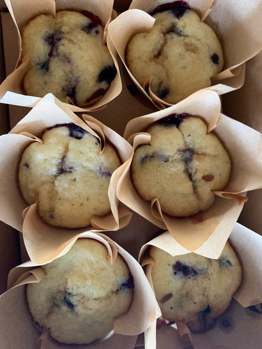 SOURDOUGH BLUEBERRY MUFFINS