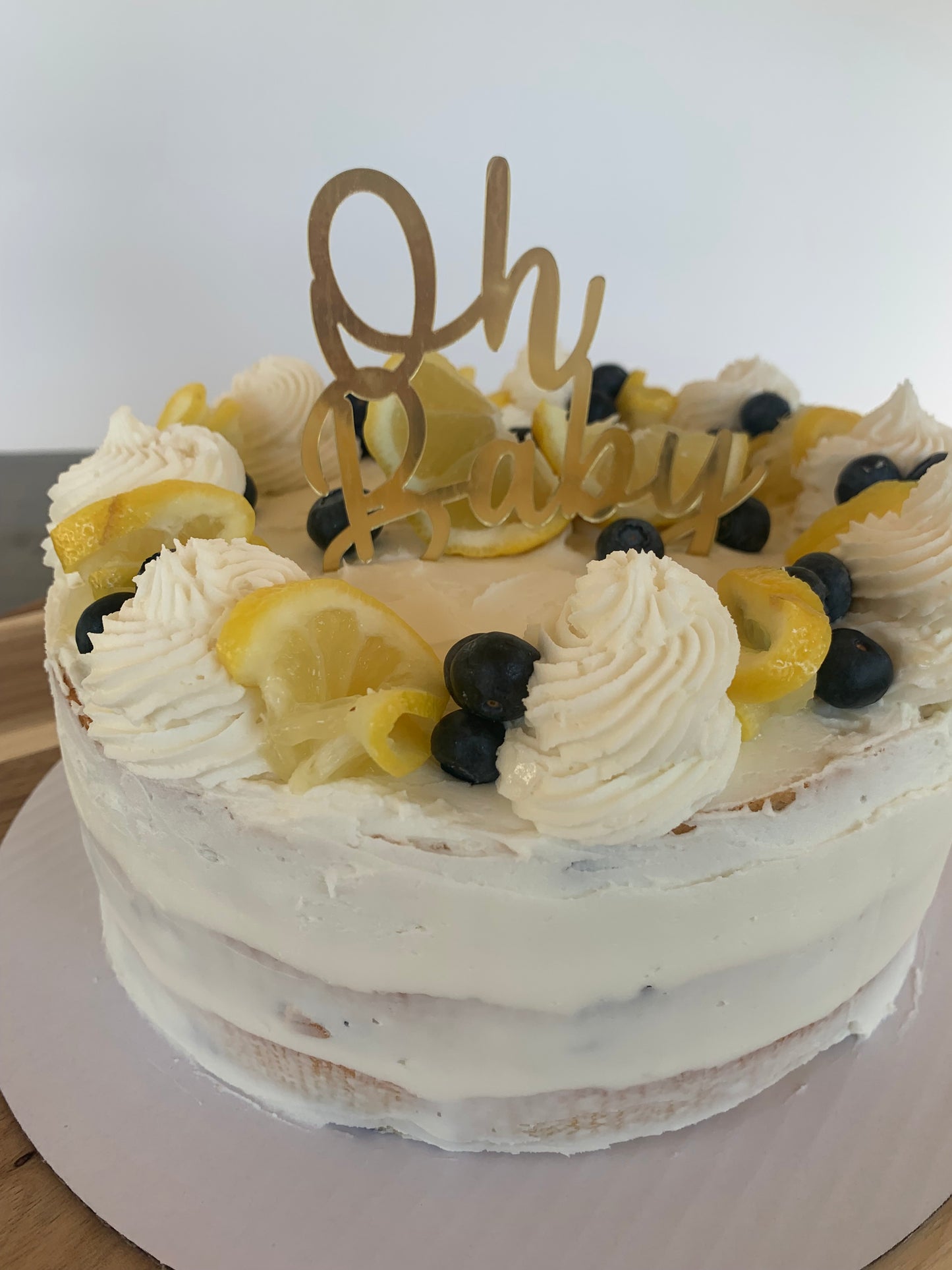 BLUEBERRY +LEMON CAKE